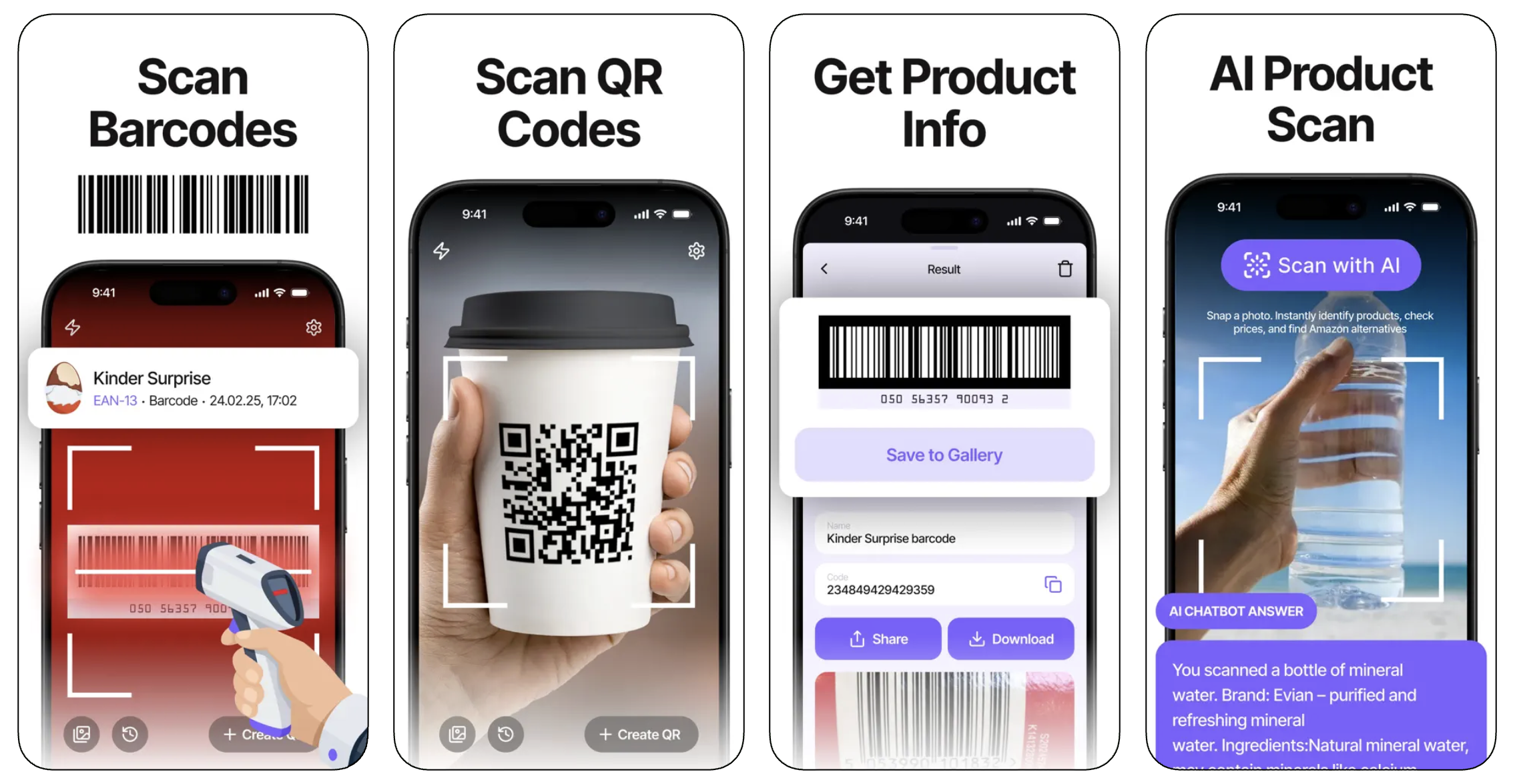 Barcode Scanner, QR Reader (iOS) app listing thumbnail