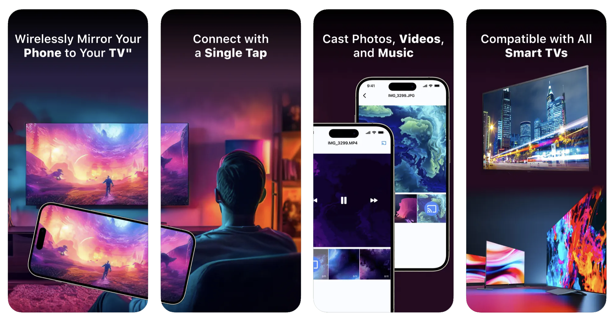 Screen Mirroring App: Cast TV: screen casting to TV (iOS) app listing thumbnail
