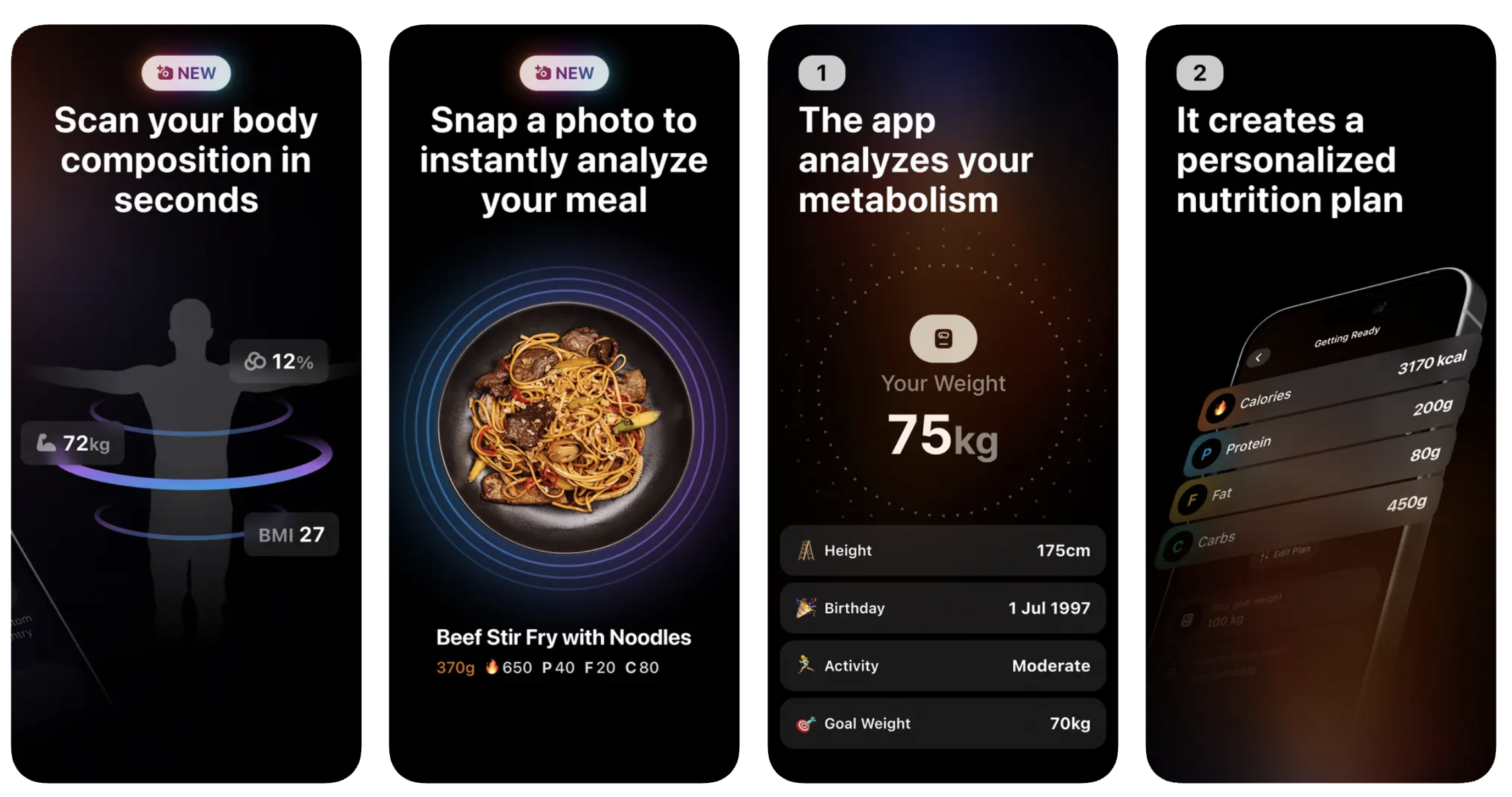 Ninja Fit: Calorie Counter (iOS) app listing thumbnail