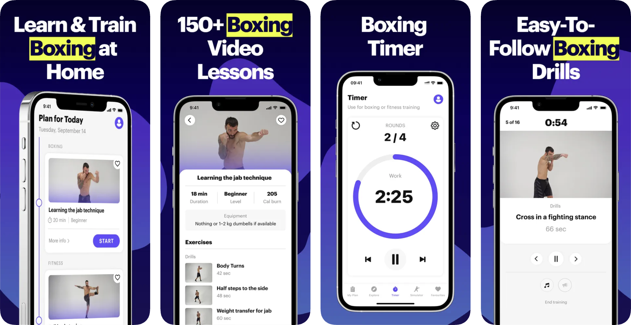 BXNG: Home Boxing Workouts App (iOS) app listing thumbnail