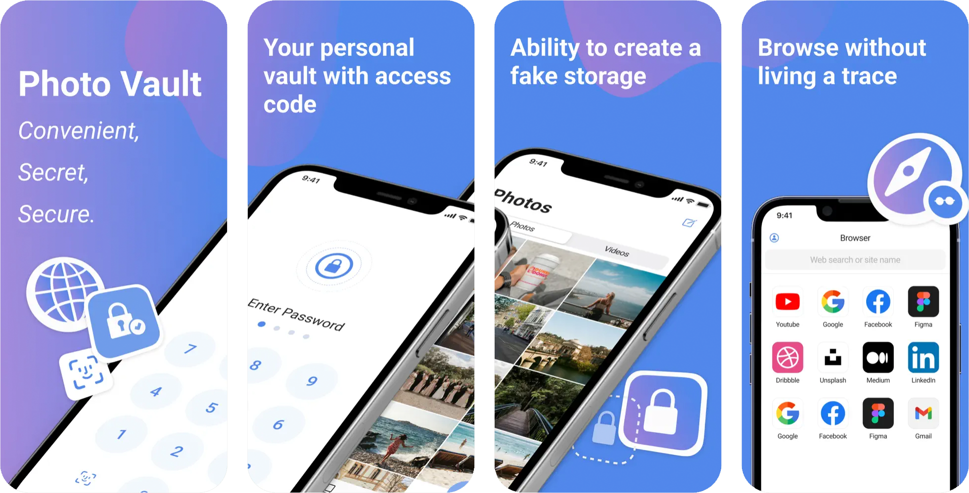 Secret Calculator, Photo Vault: an app for securely storing personal data disguised as a calculator (iOS) app listing thumbnail